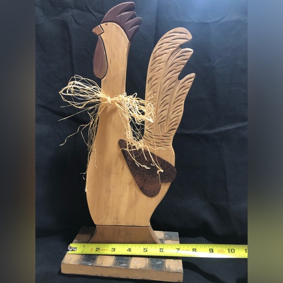 Wooden Rooster farmhouse decor, 16” tall - Picture 6 of 8
